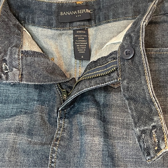 Banana Republic Jean skirt Blue size 4 - Picture 4 of 4